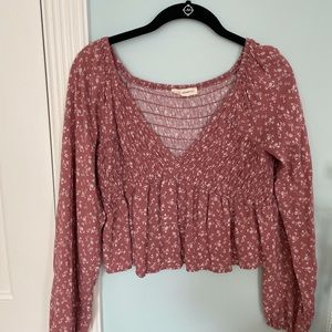 LA hearts (pacsun brand) long sleeve crop top
